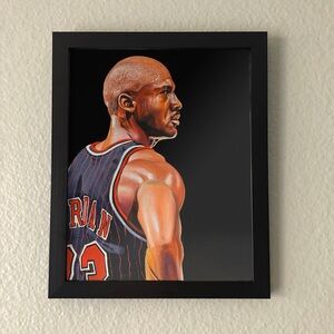 Framed Michael Jordan Wall Art - NBA Chicago Bulls Basketball Poster Print